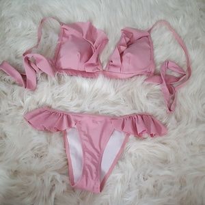 Pink Frilly Bikini